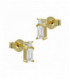 Pendientes Itemporality Cristal plata baño oro y circonitas - SEA-201-218-UU