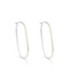 Pendientes Itemporality Óvalo plata baño bicolor dorado - SEA-400-369-UU