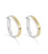 Pendientes Itemporality Gota Plata baño bicolor dorado - SEA-400-370-UU