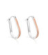 Pendientes Itemporality Aro Ovalado Plata baño bicolor - SEA-400-372-UU