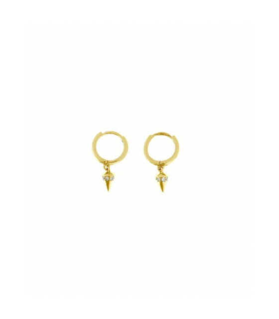 PENDIENTES AROS CONO GOLD