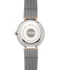 RELOJ TOUS MES MIRROR PLATEADO Y ROSADO ANALOGICO MUJER - 3000132100