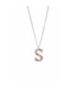 COLLAR LOTUS SILVER  SRA.LETRA-S.MULTICOL - LP3426-1/S