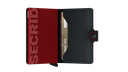 secrid miniwallet matte black & red