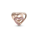 Charm Pandora Rose Corazones de Amor Entrelazado