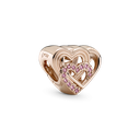 Charm Pandora Rose Corazones de Amor Entrelazado