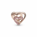 Charm Pandora Rose Corazones de Amor Entrelazado