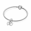 Charm Colgante Pandora Hermanas Unidas Corazones Divididos