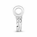 Charm Colgante Pandora Hermanas Unidas Corazones Divididos