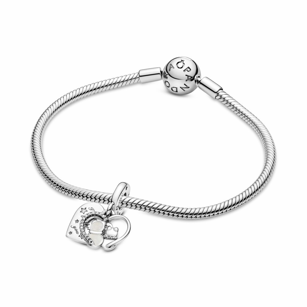 Charm Colgante Pandora Gatos & Corazones