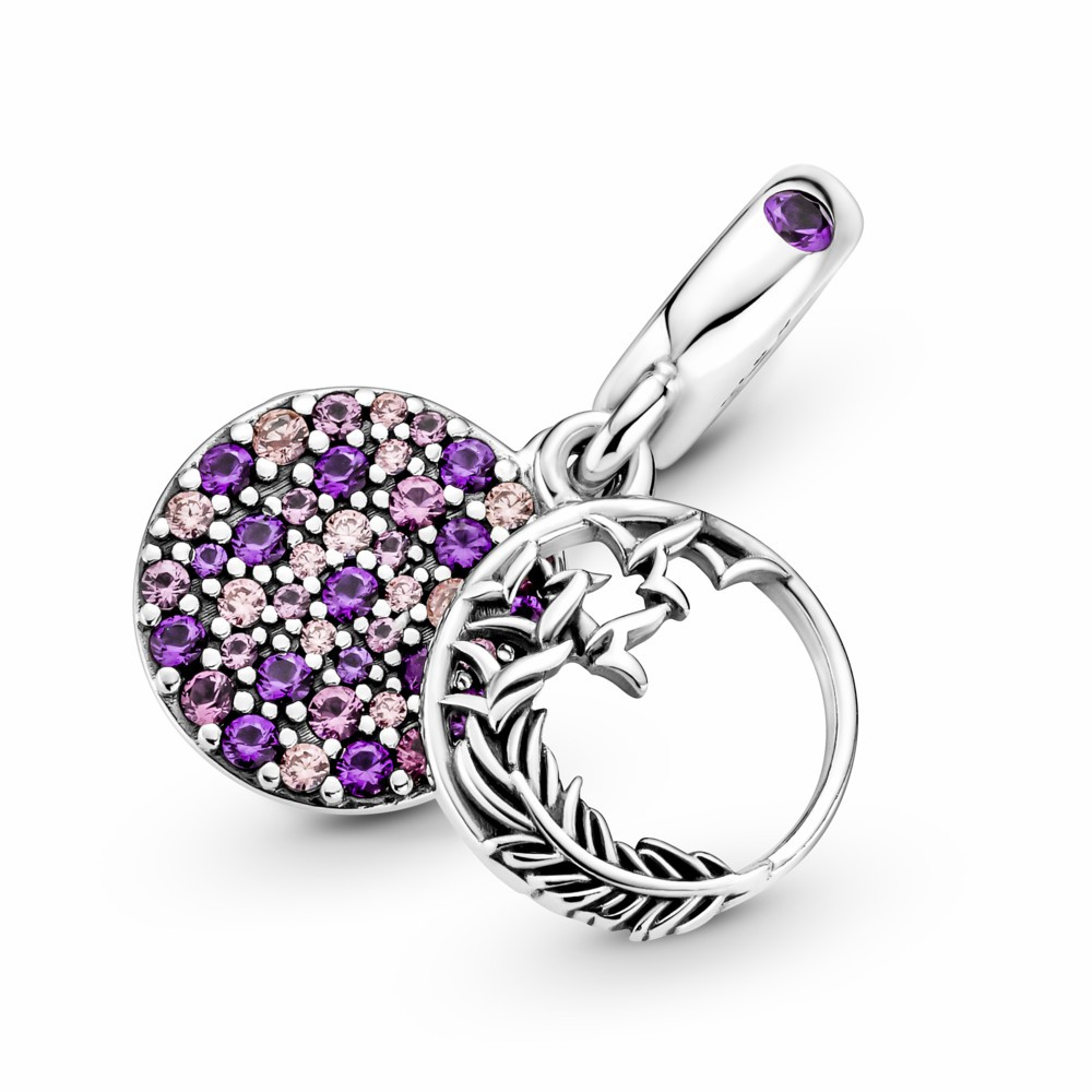 Charm Colgante Pandora Pluma con Pavé