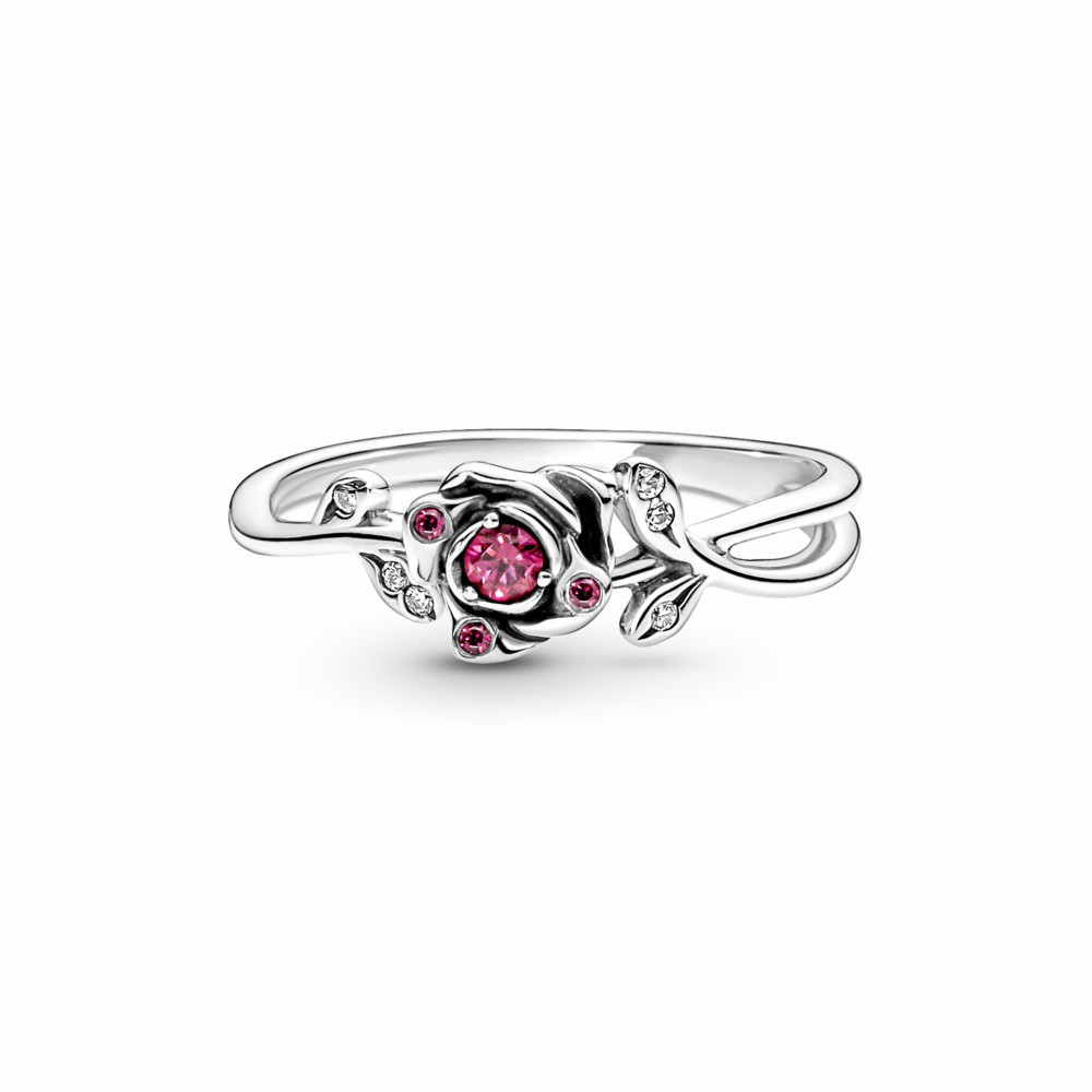 Anillo Pandora Rosa de la Bella y la Bestia de Disney