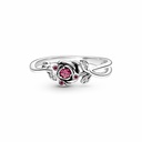 Anillo Pandora Rosa de la Bella y la Bestia de Disney