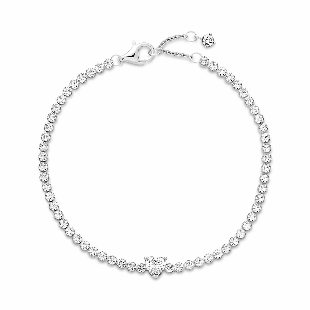Pulsera Pandora Corazón Brillante
