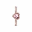 Anillo Pandora Rose Corazón Brillante Elevado
