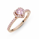 Anillo Pandora Rose Corazón Brillante Elevado