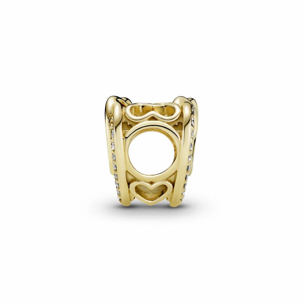 Charm Pandora Shine Corazones Entrelazados Brillantes