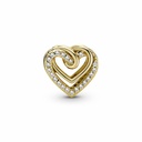Charm Pandora Shine Corazones Entrelazados Brillantes