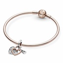 Charm Colgante Pandora Candado y Corazón Rose