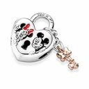 Charm Pandora Candado Mickey y Minnie Mouse de Disney