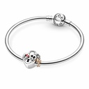 Charm Pandora Candado Mickey y Minnie Mouse de Disney