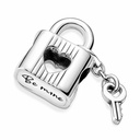 Charm Colgante Pandora Candado y Llave de Corazón