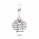Charm colgante Pandora Doble Corazones Entrelazados