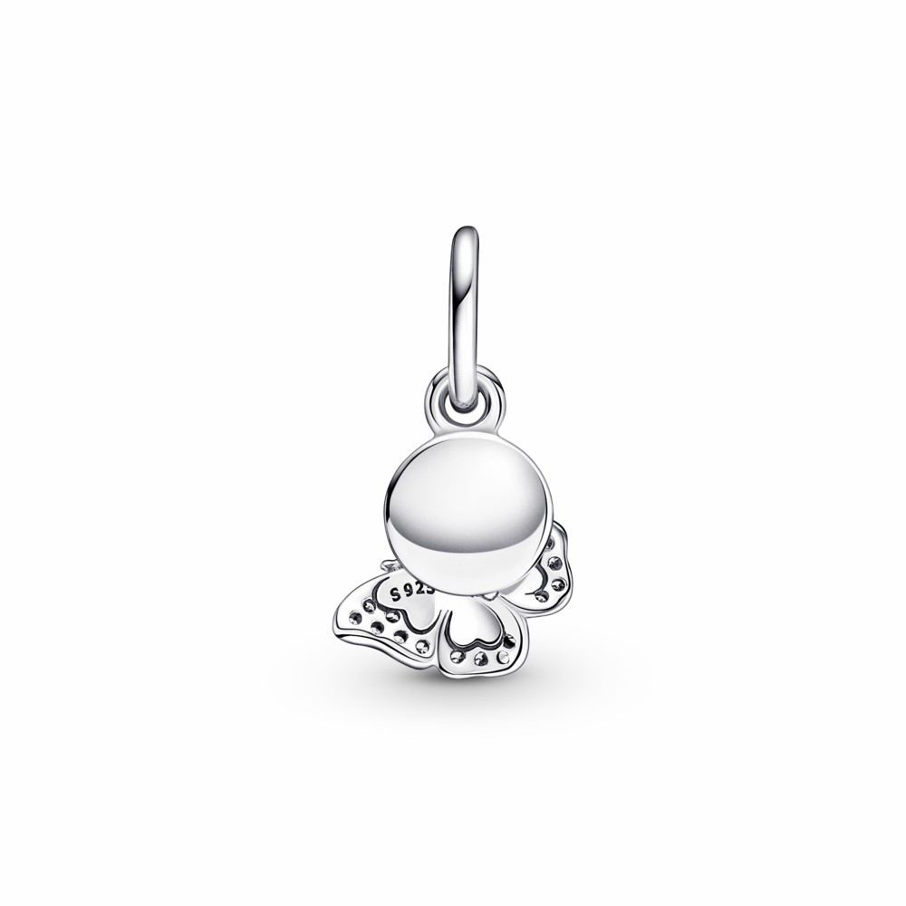 Charm Colgante Pandora Doble Mariposa Azul y Cita
