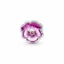 Charm Pandora Flor Pensamiento Rosa