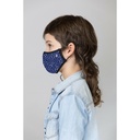 Mascarilla Abbacino Kids unisex mini topos azul marino