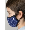 Mascarilla Abbacino Kids unisex mini topos azul marino