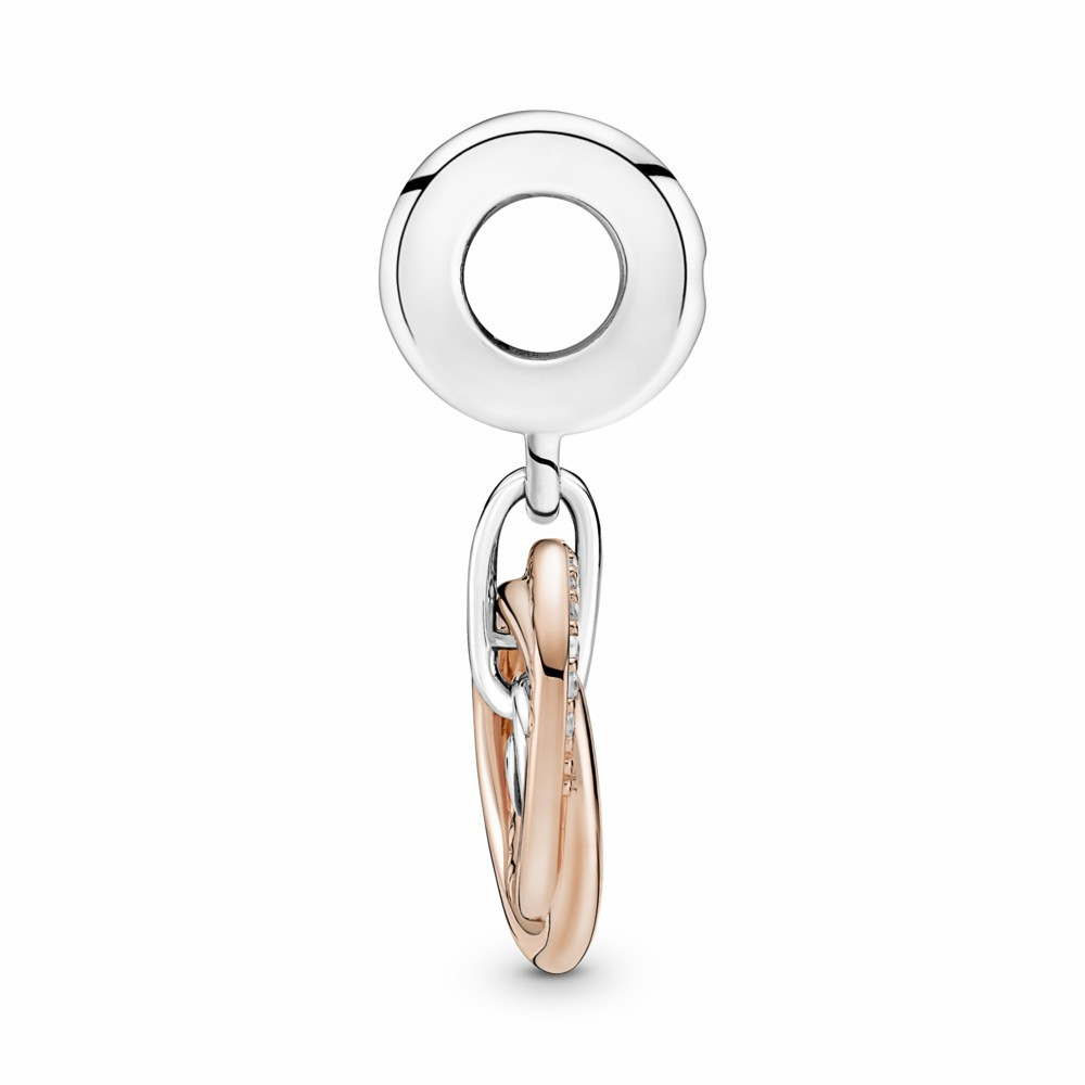 Charm Colgante Pandora Círculo Familiar Siempre Bicolor
