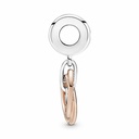 Charm Colgante Pandora Círculo Familiar Siempre Bicolor