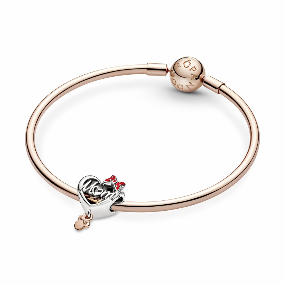 Charm Pandora Corazón Mamá Minnie Mouse de Disney