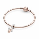 Charm colgante Pandora Chupete Bebe Bicolor