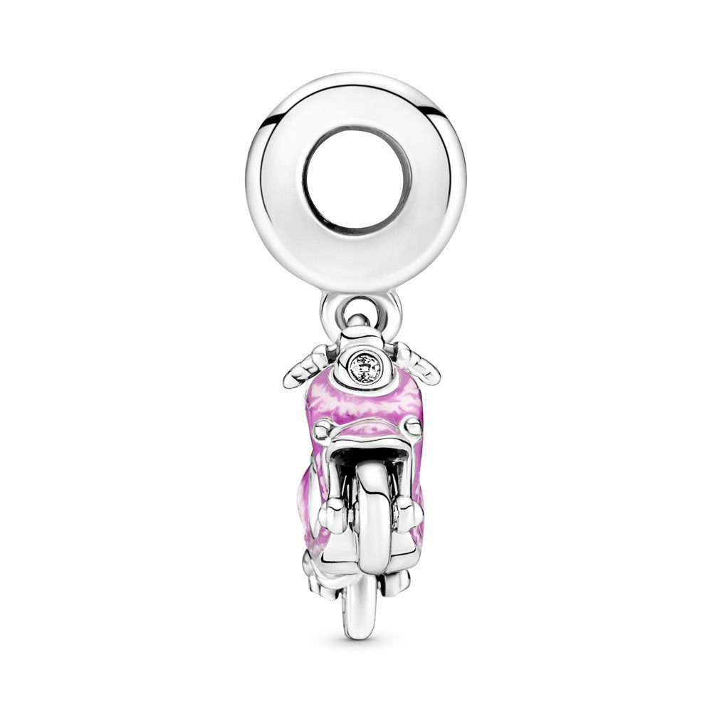 Charm Colgante Pandoraoo Moto Scooter Rosa