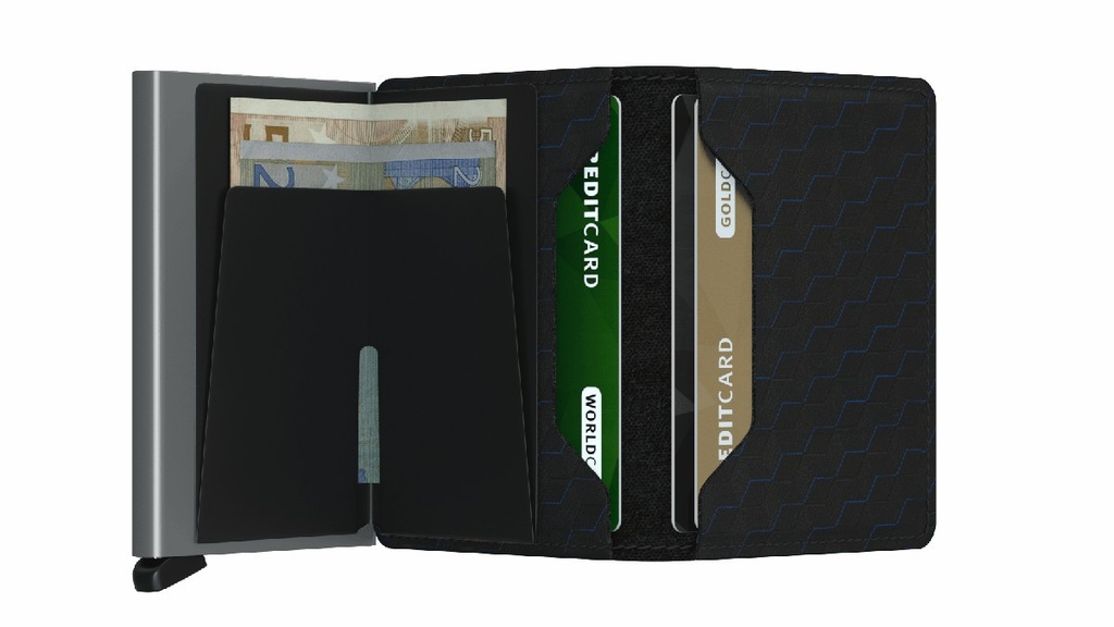 cartera secrid slimwallet optical black-titanium