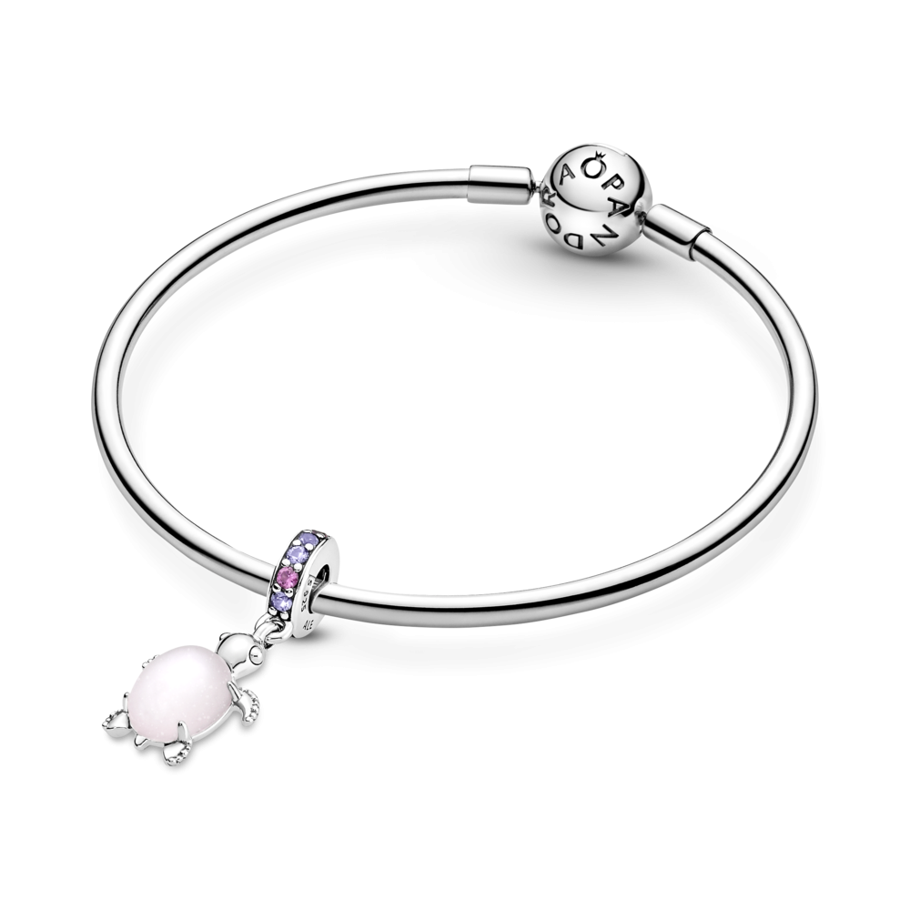 Charm colgante Tortuga Marina Cristal de Murano Rosa