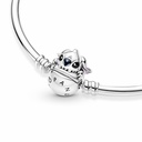 Pulsera Rígida Pandora Moments Cierre Mordisco Stitch de Disney