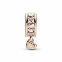 Clip Pandora Rose Corazones Infinitos Brillantes