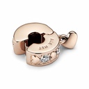 Clip Pandora Rose Corazones Infinitos Brillantes
