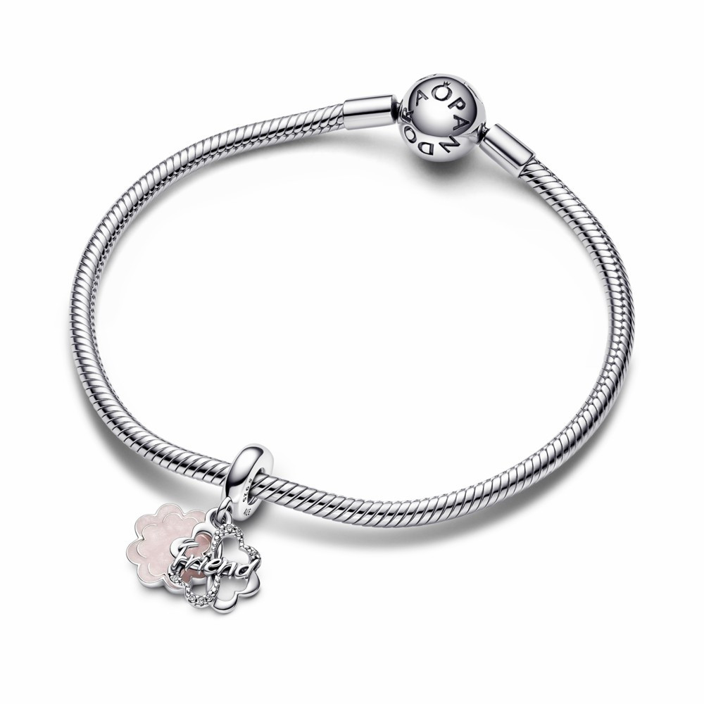 Charm colgante Pandora Trébol Cuatro Hojas de la Amistad