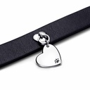 Collar Pandora para mascotas tejido vegetal negro sin cuero