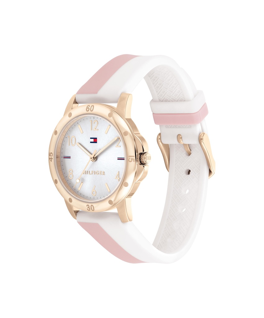 Reloj Tommy Hilfiger Niña Correa Silicona Rosa y Blanco