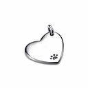Placa Pandora Corazón para collar de mascotas