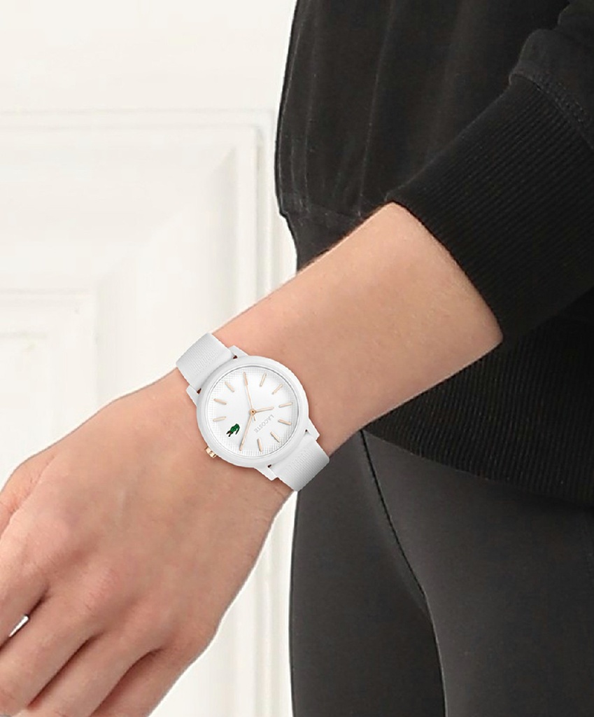 Reloj Lacoste 12.12 Mujer Silicona Blanca