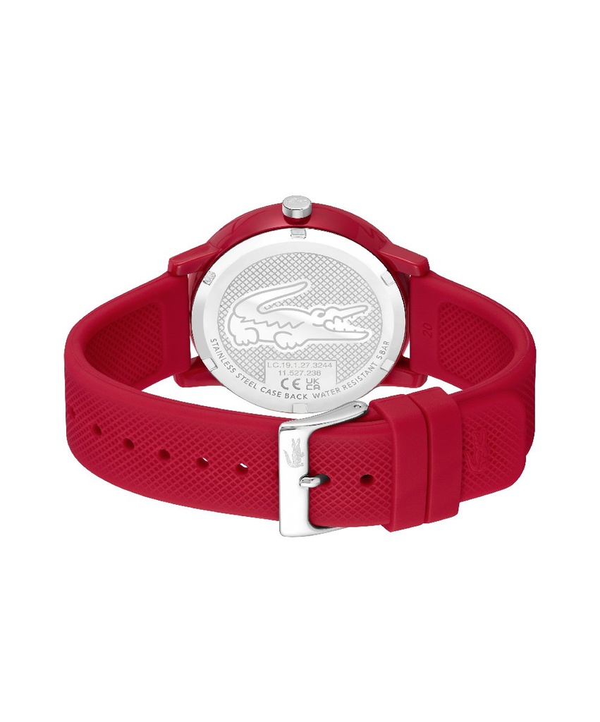 Reloj Lacoste 12.12 Unisex Silicona Roja