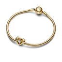 Charm Pandora Corazón Radiante y Gema Flotante