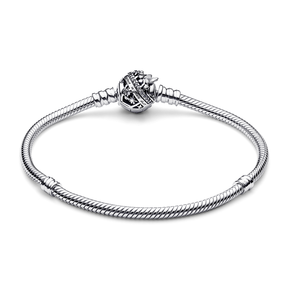 Pulsera Pandora cadena serpiente con cierre Campanilla de Disney