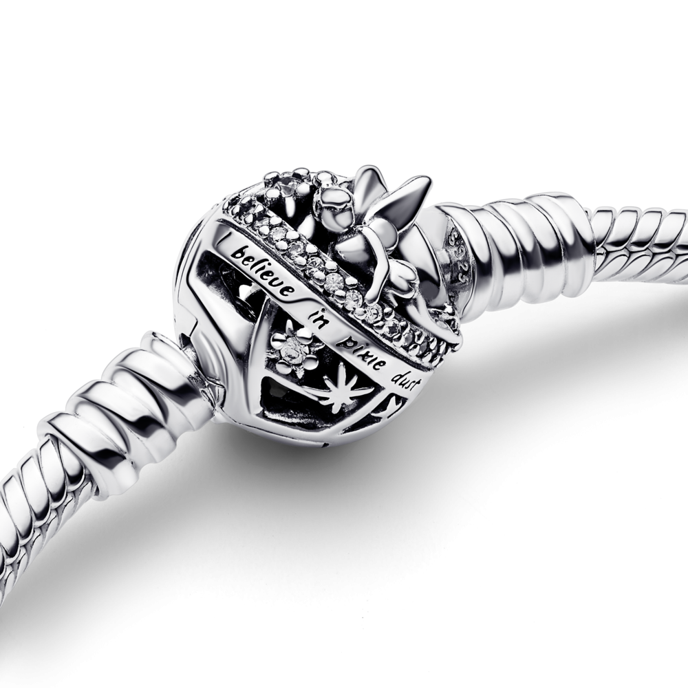 Pulsera Pandora cadena serpiente con cierre Campanilla de Disney